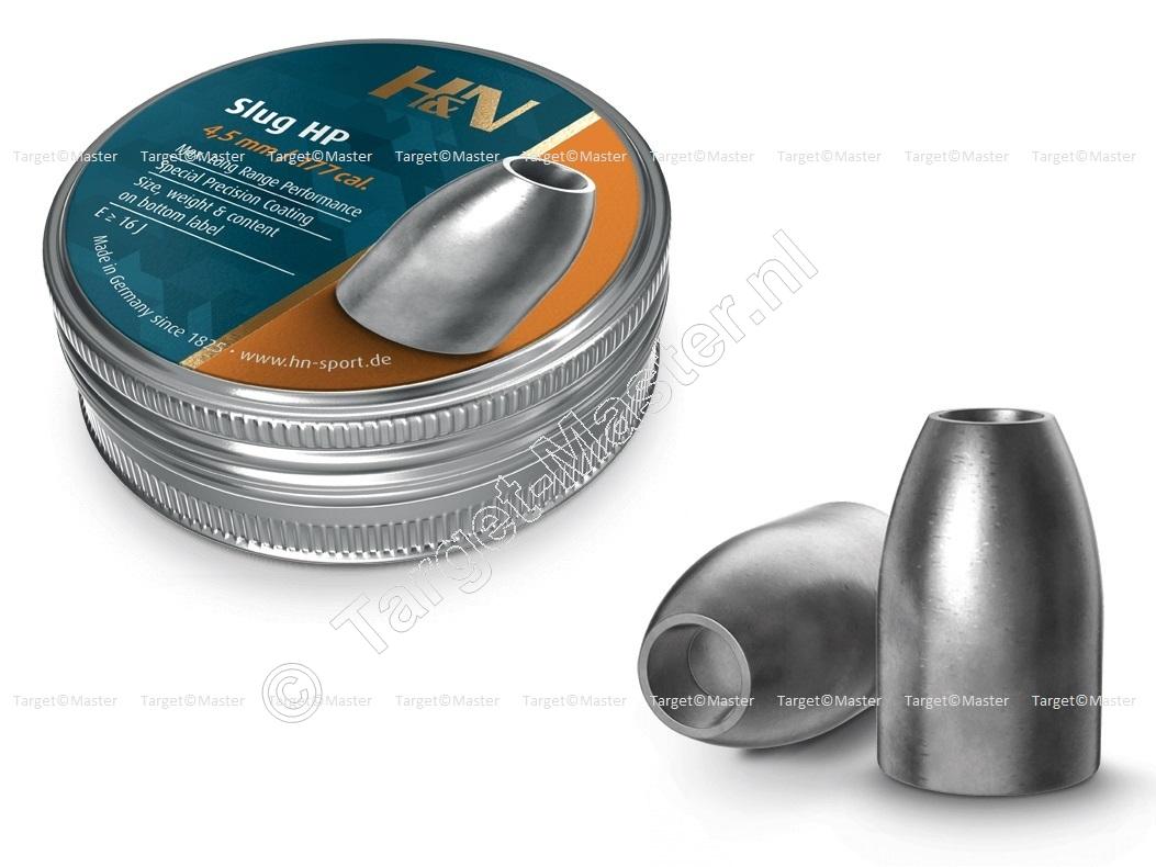 H&N Slug HP 4.50mm Airgun Pellets 13 grain tin of 350